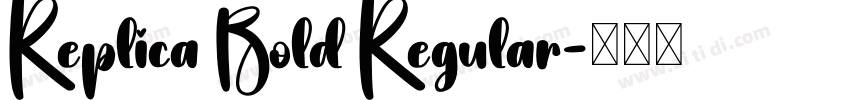 Replica Bold Regular字体转换